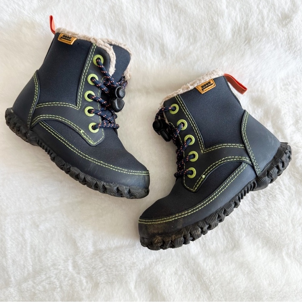 Bogs Kids Skyler Blue Insulated Winter Boots Size 9C